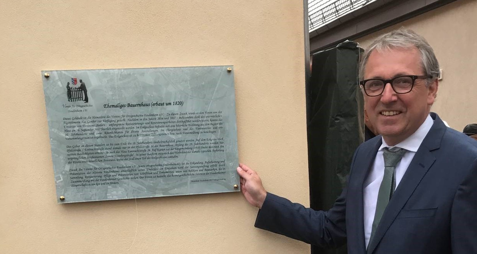 Einweihung Vereinshaus durch Oberbürgermeister Peter Kurz